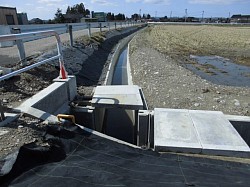 若林４号排水路第2工区工事　完成