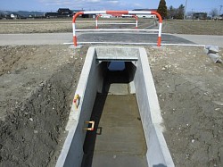 若林４号排水路第2工区工事　完成