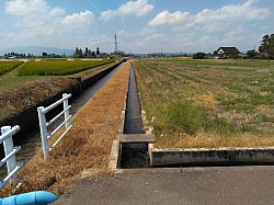 五鹿屋鹿島 水路整備第12工区工事　　　　第75号用水路（1）着手前