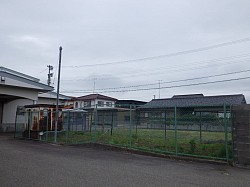 油田浄化槽撤去工事　着手前