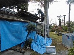 瓦撤去作業